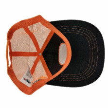 imagen 3 de gorra db trucker goku negro/naranja adulto