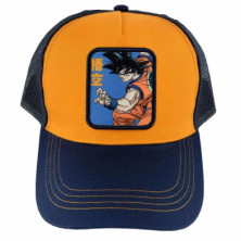 Imagen gorra dbz trucker goku naranja/marino adulto