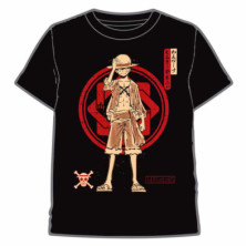 Imagen camiseta one piece luffy negro talla xl