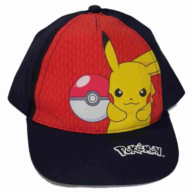 Imagen gorra pokemon pikachu color negro talla 52