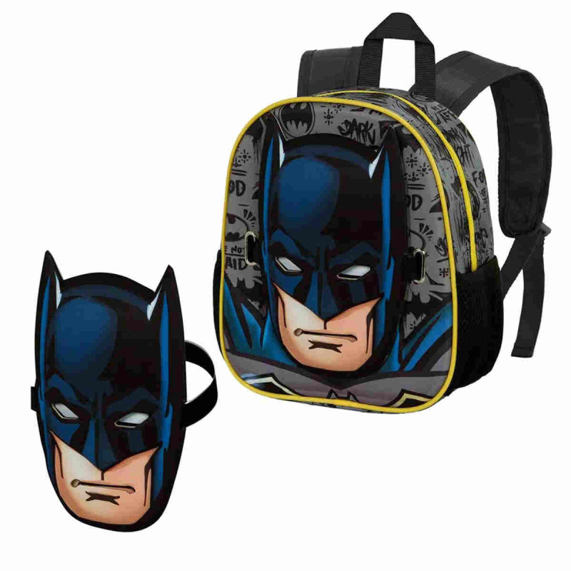Imagen mochila escolar batman con relieve en 3d Imagen mochila escolar batman con relieve en 3d