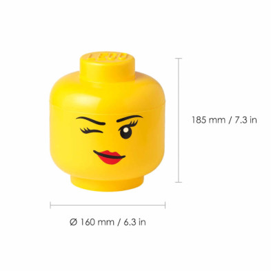 imagen 1 de caja lego cabeza guiño 16x16x18