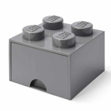 Imagen caja lego ladrillo gris 25x25x18cm drawer 4