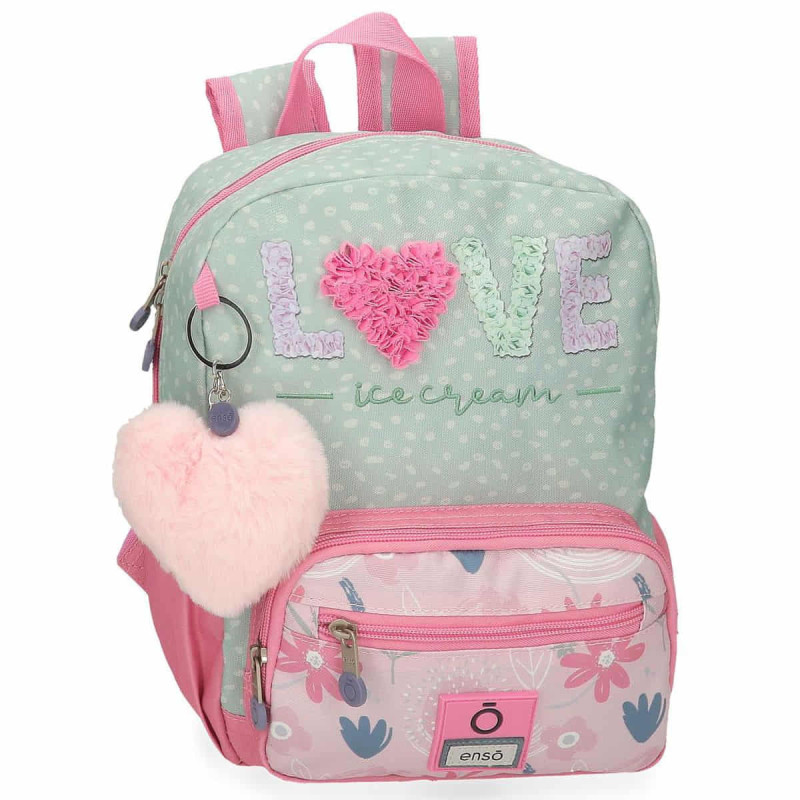 Imagen mochila adaptable  28cm enso love ice cream