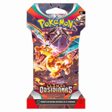 Imagen jcc pokémon blister con 10 cartas llamas obsidiana