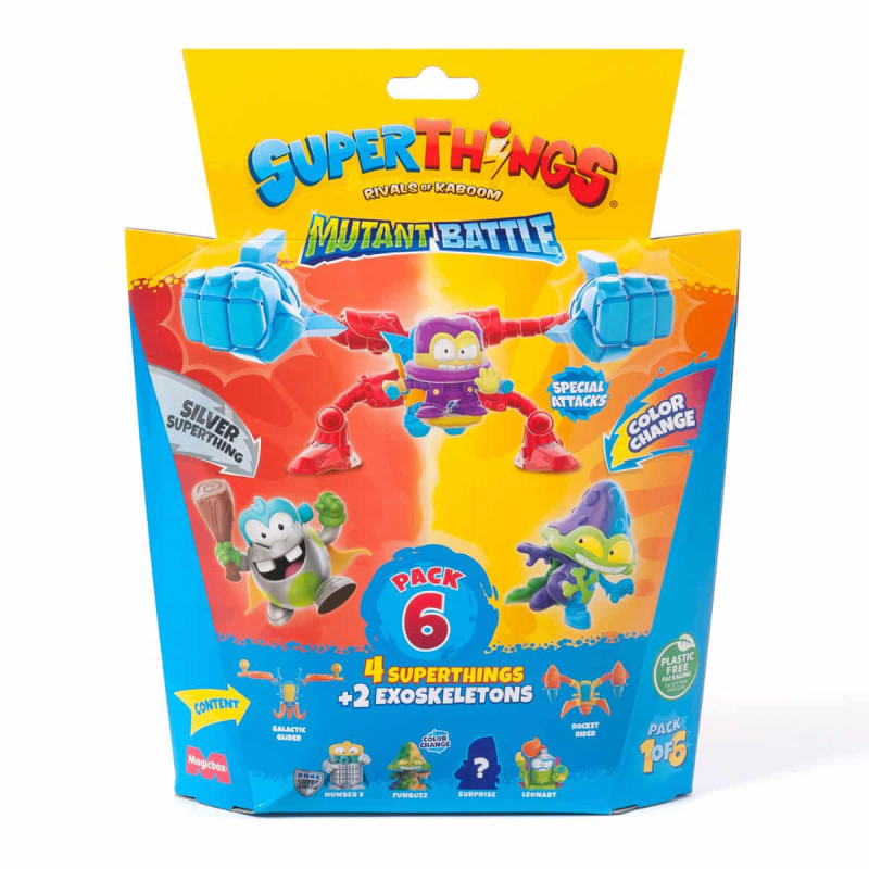 Imagen superthings mutant battle pack - 4 superthings & 2 Imagen superthings mutant battle pack - 4 superthings & 2