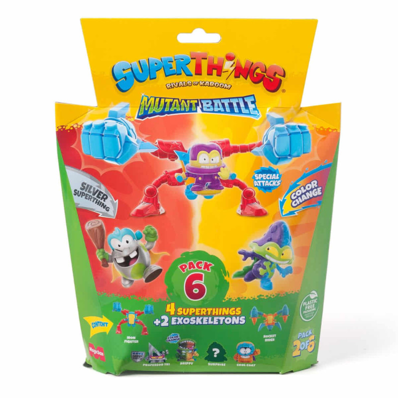 Imagen superthings mutant battle pack - 4 superthings & 2 Imagen superthings mutant battle pack - 4 superthings & 2