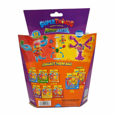 imagen 1 de superthings mutant battle pack - 4 superthings & 2