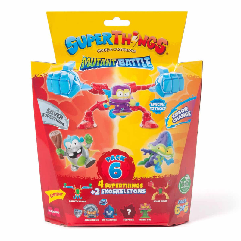 Imagen superthings mutant battle pack - 4 superthings & 2