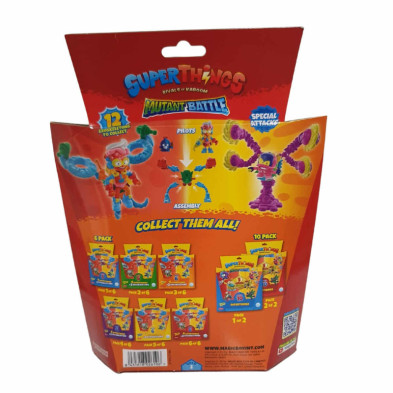 imagen 1 de superthings mutant battle pack - 4 superthings & 2