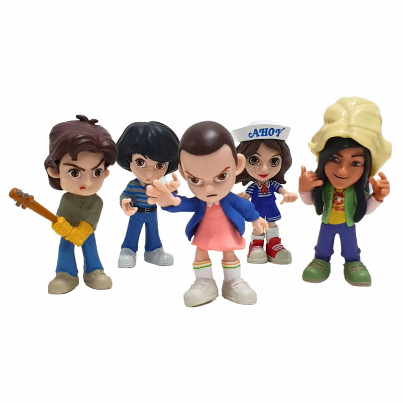 Imagen pack 5 figuras stranger things 6cm