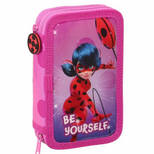 ESTOJO DUPLO PARA LÁPIS PEQUENO LADYBUG SAFTA