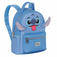 imagen 2 de mochila bolso stich disney 29cm face