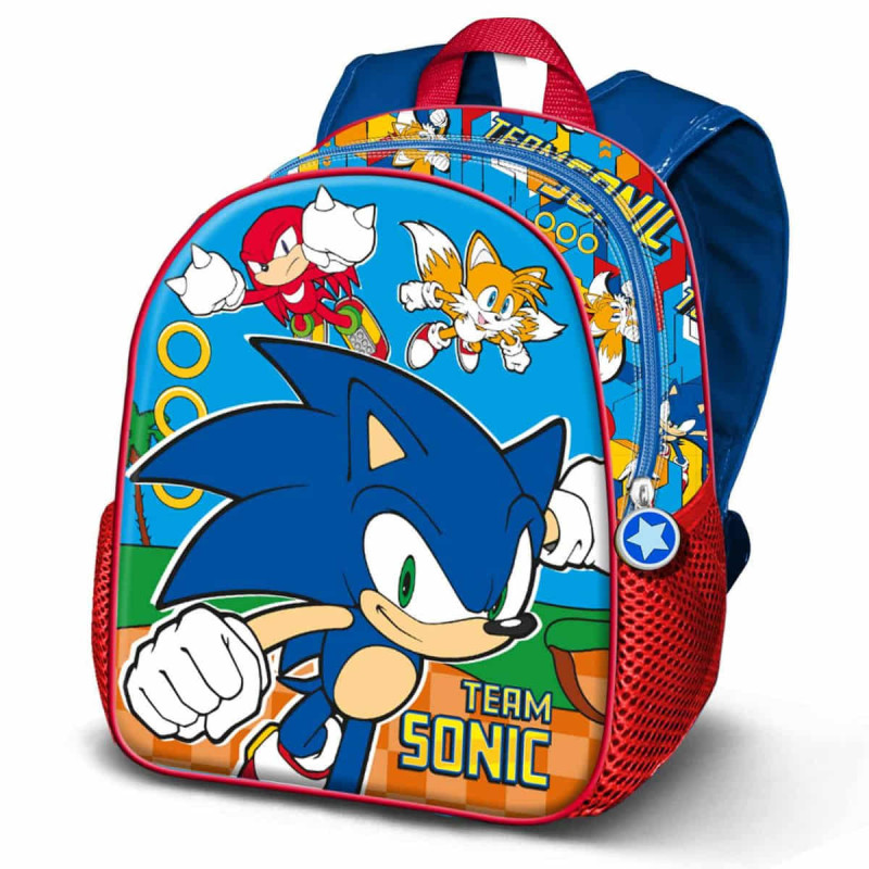 Imagen mochila escolar sonic 39cm