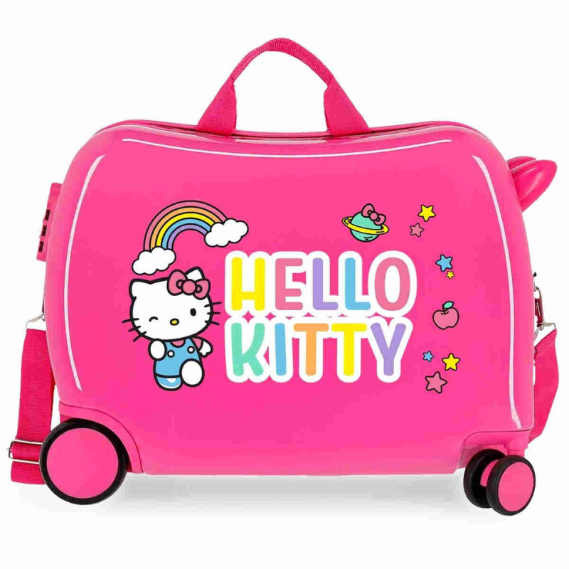 Imagen maleta infantil hello kitty 2 ruedas multidireccio Imagen maleta infantil hello kitty 2 ruedas multidireccio