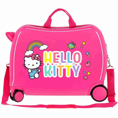 imagen 2 de maleta infantil hello kitty 2 ruedas multidireccio