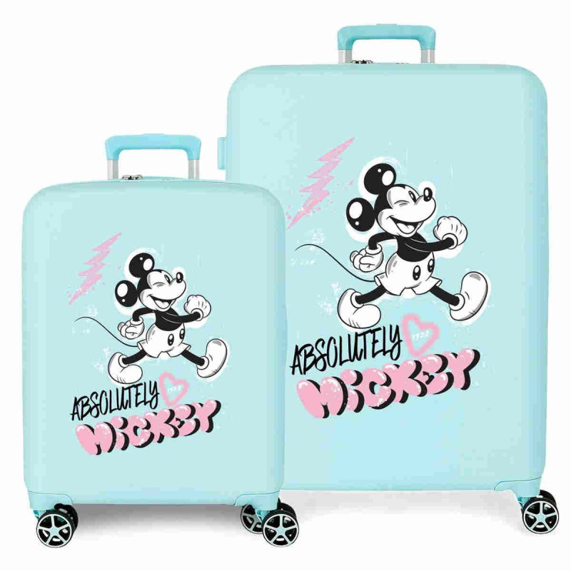 Imagen juego de maletas rígidas disney mickey 55-70cm