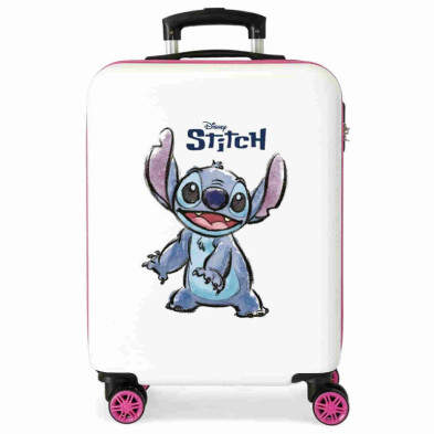 Imagen maleta de cabina rígida disney happy stitch 55 cm