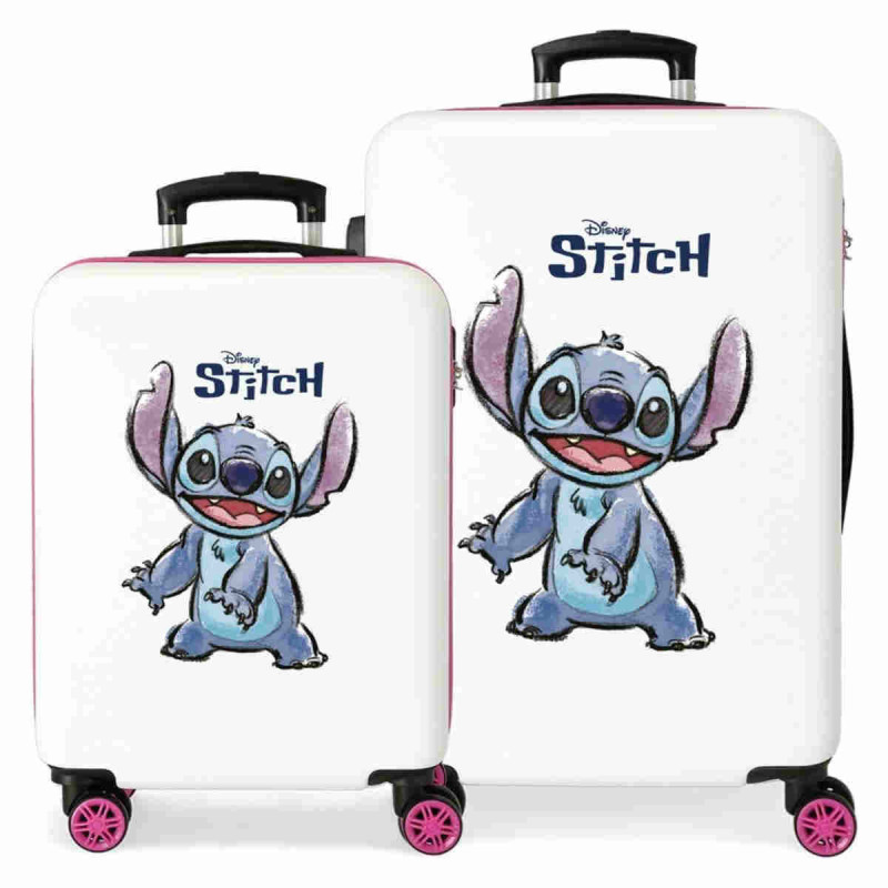 Imagen juego de maletas rígidas disney stitch 55-65cm