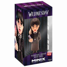 imagen 1 de figura minix de wednesday con cosa de 12cm