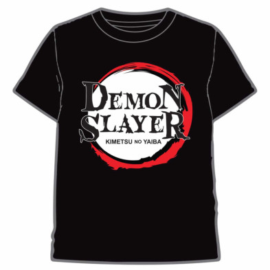 Imagen CAMISETA DEMON SLAYER LOGO NEGRO TALLA 08 Imagen CAMISETA DEMON SLAYER LOGO NEGRO TALLA 08