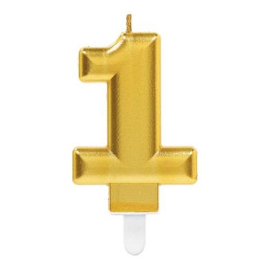 Imagen vela gold metallic finish nº 1 Imagen vela gold metallic finish nº 1