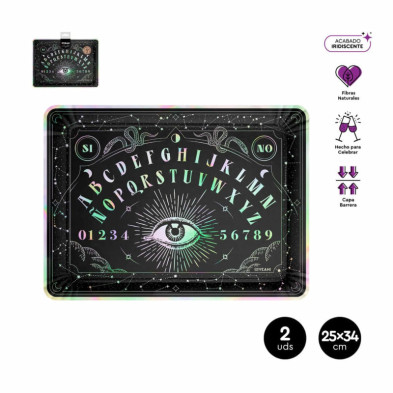 imagen 1 de bandeja rectangular tablero ouija 25x34cm