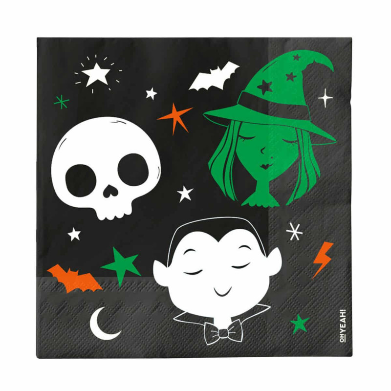 Imagen servilleta doble capa truco o trato 33x33cm 30ud Imagen servilleta doble capa truco o trato 33x33cm 30ud