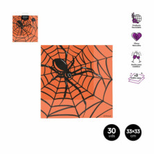 imagen 1 de servilleta doble capa halloween 33x33cm papel 30 u