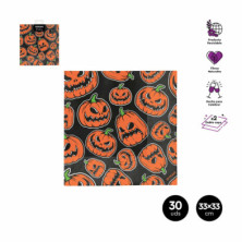 imagen 1 de servilleta doble capa calabaza 33x33cm 30ud