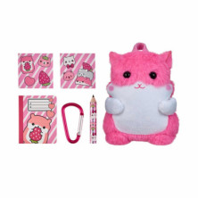 Imagen mochila animalitos de peluche real littles