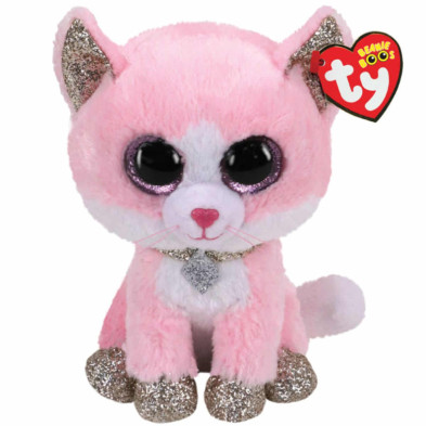 Imagen peluche beanie boos gatita fiona 15cm ty