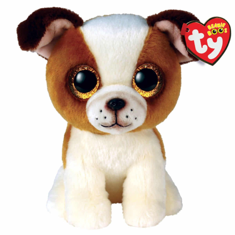 Imagen peluche beanie boos buldog hugo 15cm ty