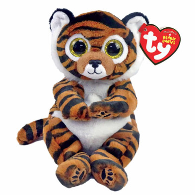 Imagen peluche beanie bellies tigre clawdia 15cm ty