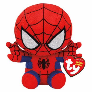 Imagen peluche beanie boos spiderman 15cm ty