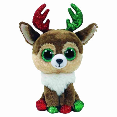 Imagen peluche beanie boos reno kinley navidad 15cm ty