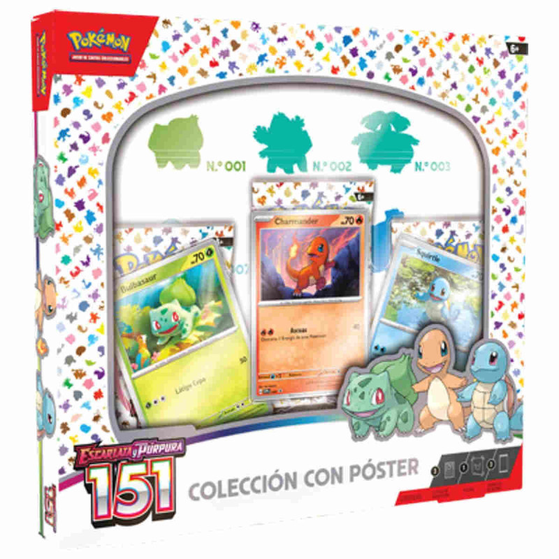Imagen jcc pokémon escarlata y púrpura 151 con póster Imagen jcc pokémon escarlata y púrpura 151 con póster