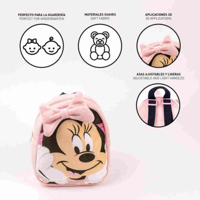 imagen 4 de mochila guarderia peluche minnie mouse disney