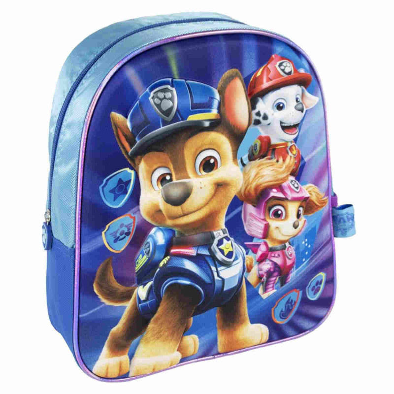 Imagen mochila infantil 3d de paw patrol chase marshal sk