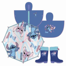 Imagen 4 de PONCHO IMPERMEABLE STITCH DISNEY T.03/04