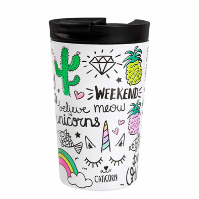 Imagen taza de viaje unicornio 260ml