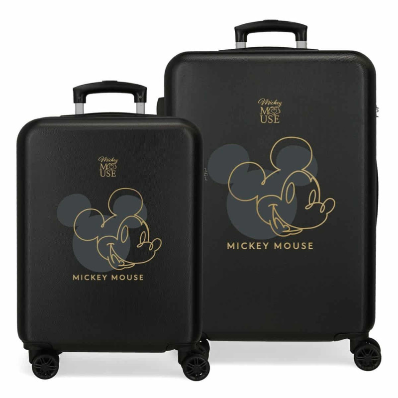 Imagen juego de maletas rígidas mickey outline 55-65cm Imagen juego de maletas rígidas mickey outline 55-65cm