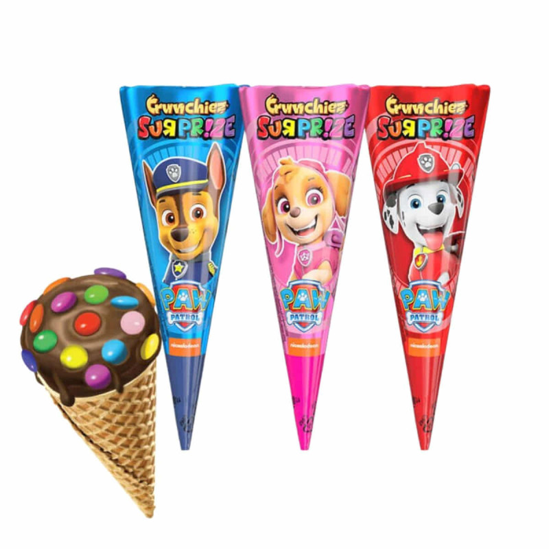 Imagen cono chocolate 25grs paw patrol estuche 12u Imagen cono chocolate 25grs paw patrol estuche 12u