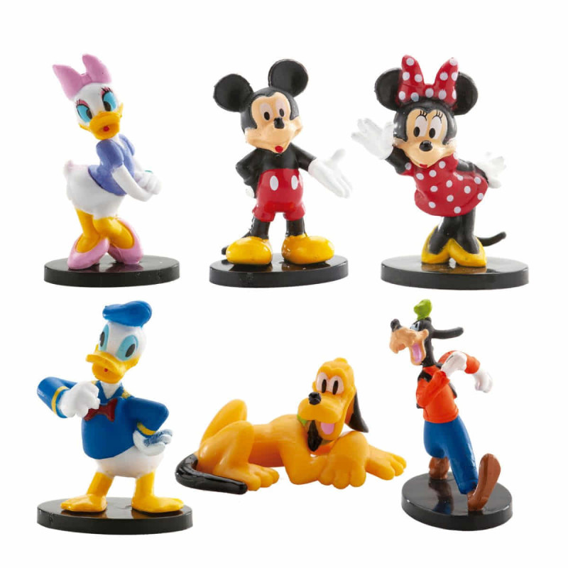 Imagen figuras de roscón pvc mickey y amigos 3-3.5cm