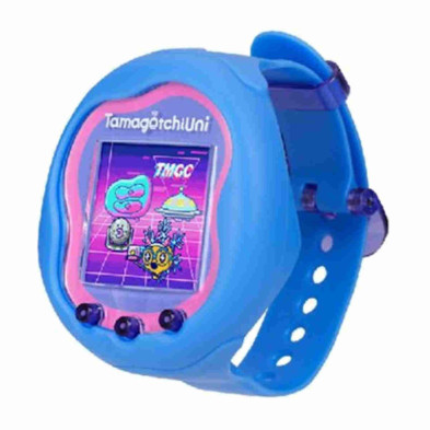 Imagen tamagotchi uni azul mascota virtual de bandai