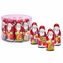 imagen 1 de figuras papá noel de chocolate estuche 14 unidades