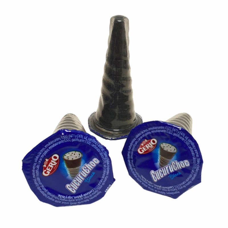 Imagen cucuruchoc black envase 60 unidades de 15gr Imagen cucuruchoc black envase 60 unidades de 15gr