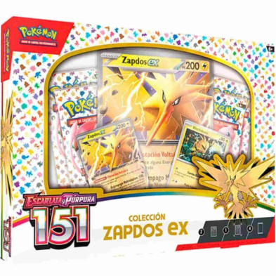 Imagen jcc pokémon escarlata y púrpura 151 zapdos ex