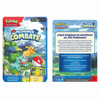 imagen 1 de jcc pokémon mi primer combate bulbasaur y pikachu