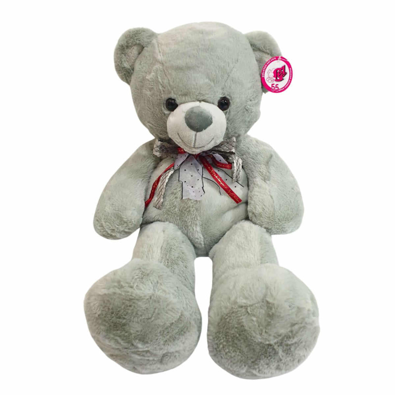 Imagen oso de peluche smile gris 70cm